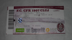 Vand bilet de meci CFR CLUJ-FC BRASOV 01.05.2012 foto