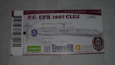 Vand bilet de meci CFR CLUJ-PANDURII TG.JIU 17.03.2012 foto