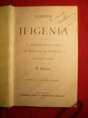 EURIPIDE - IFIGENIA - Trad. P.Dulfu 1902 foto