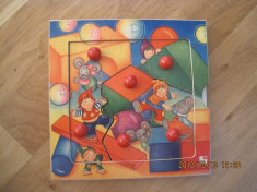 Puzzle incastru lemn Selecta atipic, se pot insera imagini dedesubt foto