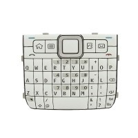 Carcasa carcase Tastatura Nokia E71 Qwerty alba foto