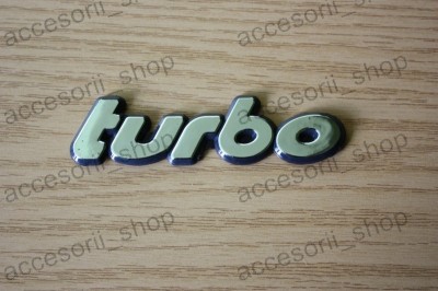 emblema scris TURBO foto
