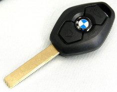 Carcasa cheie BMW diamant lama 2 track HU92 cu emblema foto