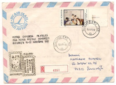 plic omagial-ZIUA MARCII POSTALE ROMANESTII-1981 foto