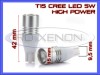 BEC AUTO LED LEDURI POZITIE T15 W16W - 1 LED CREE 5W HIGH POWER - POZITII, NUMAR, Universal, ZDM