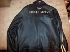 Geaca de piele GIORGIO ARMANI - TURCIA, marimea XL. foto