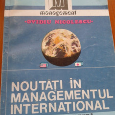 NOUTATI IN MANAGEMENTUL INTERNATIONAL - Ovidiu Nicolescu