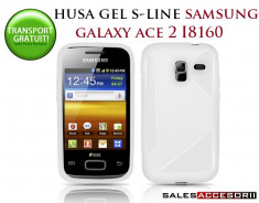 HUSA SAMSUNG GALAXY ACE 2 I8160 SILICON GEL TPU S-LINE ALBA - TRANSPORT GRATUIT! foto