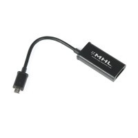 ADAPTOR CABLU AUDIO VIDEO HTC ONE S TV OUT HDMI-MICRO MHL Mobile High-Definition Link-Interfata conectare cu terminal compatibil+MUFA INCARCARE MHL foto