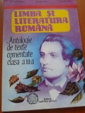 LIMBA SI LITERATURA ROMANA. Antologie de texte comentate clasa a III-a