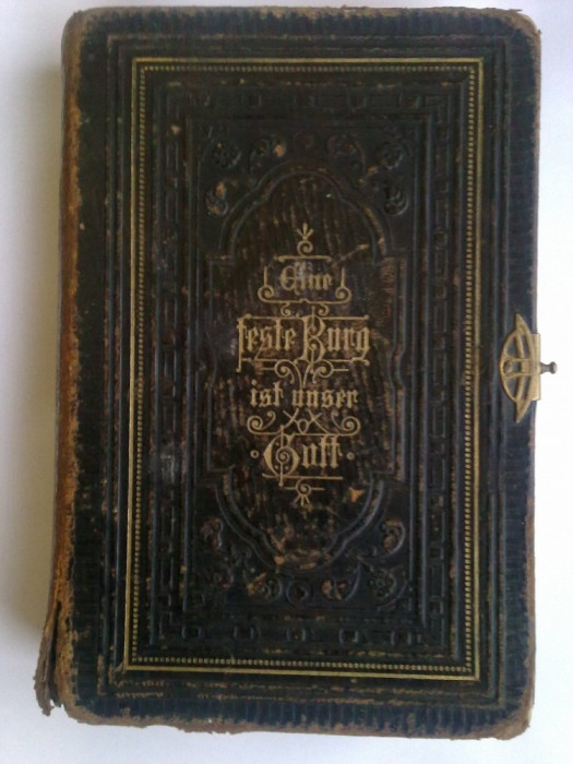 Veche carte de cantece pentru biserica evanghelica, in limba germana