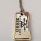 Lant cu pandantiv , dog tag , GUESS