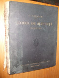 C. HAMANGIU - CODUL DE AUDIENTA - p.I -a Codurile ;p.II-a Anexe Legi Uzuale