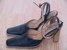 pantofi de dama originali esisto, piele naturala, made in italy, marime 39, pret 39 ron foto