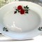 Frumos platou oval Bavaria cu buchet trandafiri din portelan