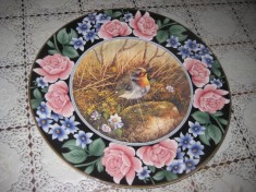 Platou trandafiri pui-Mikasa China-Sansouci Germany din portelan, 30 cm. foto