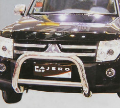 BULL BAR MITSUBISHI PAJERO 2007-ON S/S [3&amp;quot;/76mm] foto