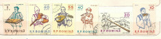 MUZICA. ETNOGRAFIE 1961 - serie completa stampilata - 2+1 gratis toate licitatiile - RBK1493 foto