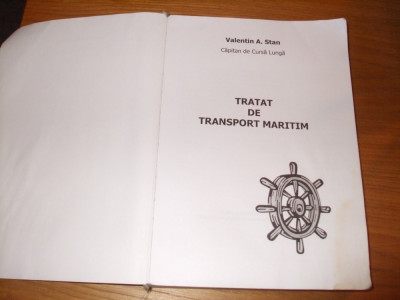 TRATAT DE TRANSPORT MARITIM - Valentin A. Stan - foto