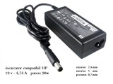 INCARCATOR LAPTOP HP 19V - 4,74A - 90 w mufa 7,4x5 mm cu piciorus