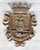 C294 Medalie(placheta) heraldica stema(emblema) zonala Spania -marime cca 30X23mm, gr aprox 6gr. -starea care se vede, mai buna ca scanarea