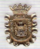 C311 Medalie(placheta) heraldica stema(emblema) zonala Spania -marime cca 29X22mm, gr aprox 7gr. -starea care se vede, mai buna ca scanarea