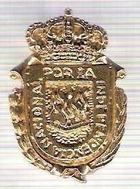 C291 Medalie(placheta) heraldica stema(emblema) zonala Spania -marime cca 32X22mm, gr aprox 7gr. -starea care se vede, mai buna ca scanarea foto