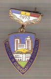 C319 Medalie(insigna) FRUNTAS IN GOSPODARIREA ORASULUI -1973 -marime cca 38X22mm, greutatea aproximativ 5gr. -starea care se vede