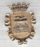 C287 Medalie(placheta) heraldica stema(emblema) zonala Spania -marime cca 30X23mm, gr aprox 7gr. -starea care se vede, mai buna ca scanarea