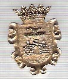 C287 Medalie(placheta) heraldica stema(emblema) zonala Spania -marime cca 30X23mm, gr aprox 7gr. -starea care se vede, mai buna ca scanarea foto