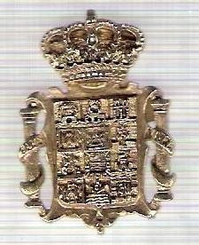 C307 Medalie(placheta) heraldica stema(emblema) zonala Spania -marime cca 32X22mm, gr aprox 7gr. -starea care se vede, mai buna ca scanarea