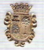 C295 Medalie(placheta) heraldica stema(emblema) zonala Spania -marime cca 30X22mm, gr aprox 6gr. -starea care se vede, mai buna ca scanarea