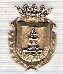 C312 Medalie(placheta) heraldica stema(emblema) zonala Spania -marime cca 30X21mm, gr aprox 7gr. -starea care se vede, mai buna ca scanarea foto