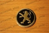 Emblema Capac Roata Peugeot 60mm Aluminiu - Insigna Butuc Janta