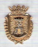 C309 Medalie(placheta) heraldica stema(emblema) zonala Spania -marime cca 30X22mm, gr aprox 8gr. -starea care se vede, mai buna ca scanarea