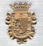 C317 Medalie(placheta) heraldica stema(emblema) zonala Spania -marime cca 30X23mm, gr aprox 7gr. -starea care se vede, mai buna ca scanarea