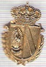 C297 Medalie(placheta) heraldica stema(emblema) zonala Spania -marime cca 32X21mm, gr aprox 6gr. -starea care se vede, mai buna ca scanarea foto