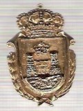 C285 Medalie(placheta) heraldica stema(emblema) zonala Spania -marime cca 32X21mm, gr aprox 7gr. -starea care se vede, mai buna ca scanarea