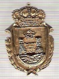 C285 Medalie(placheta) heraldica stema(emblema) zonala Spania -marime cca 32X21mm, gr aprox 7gr. -starea care se vede, mai buna ca scanarea foto