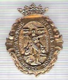 C289 Medalie(placheta) heraldica stema(emblema) zonala Spania -marime cca 31X24mm, gr aprox 8gr. -starea care se vede, mai buna ca scanarea