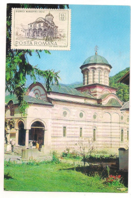 carte postala-Biserica manastirii Cozia foto