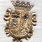 C314 Medalie(placheta) heraldica stema(emblema) zonala Spania -marime cca 30X23mm, gr aprox 6gr. -starea care se vede, mai buna ca scanarea