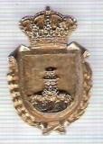 C310 Medalie(placheta) heraldica stema(emblema) zonala Spania -marime cca 33X21mm, gr aprox 6gr. -starea care se vede, mai buna ca scanarea