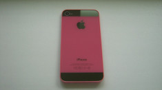 Carcasa Capac Spate Apple iPhone 4S Pink like iPhone 5 foto