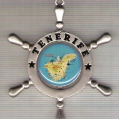 C323 Medalie TENERIFE (Timona) -marime cca 58X62mm, greutatea aproximativ 22gr. -starea care se vede