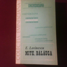 E. Lovinescu Mite. Balauca
