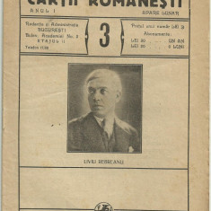 Revista BULETINUL CARTII ROMANESTI - anul I,nr.3/1929