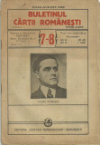 Revista BULETINUL CARTII ROMANESTI - anul I,nr.7-8/1929