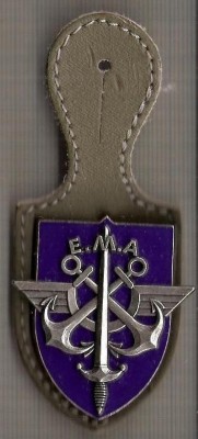 C345 Medalie(insigna) Statul Major al Armatei Franceze -E.M.A.-superba -marime cca 95X(41x46) mm, greutatea aprox 27 gr. -starea care se vede foto