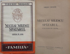 Tiberiu Mosoiu , Neculai Milescu Spatarul , calator in China , Editura Revistei Familia , Oradea , interbelica foto